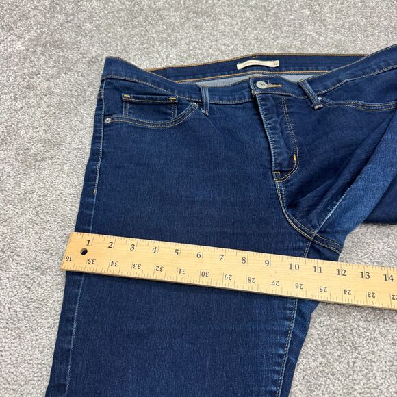 Levi's 311 Shaping Skinny Denim Jeans Women 32x30 Blue Dark Wash Mid Rise Casual - Picture 12 of 16